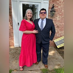 Salmon Colored Spring Dress